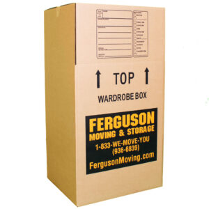 Wardrobe Box and Crossbar(24"L x 24"W x 48"H)